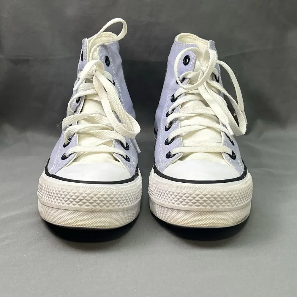 Converse Chuck Taylor Lift Women’s 8.5 Lavender Sunshine High Tops